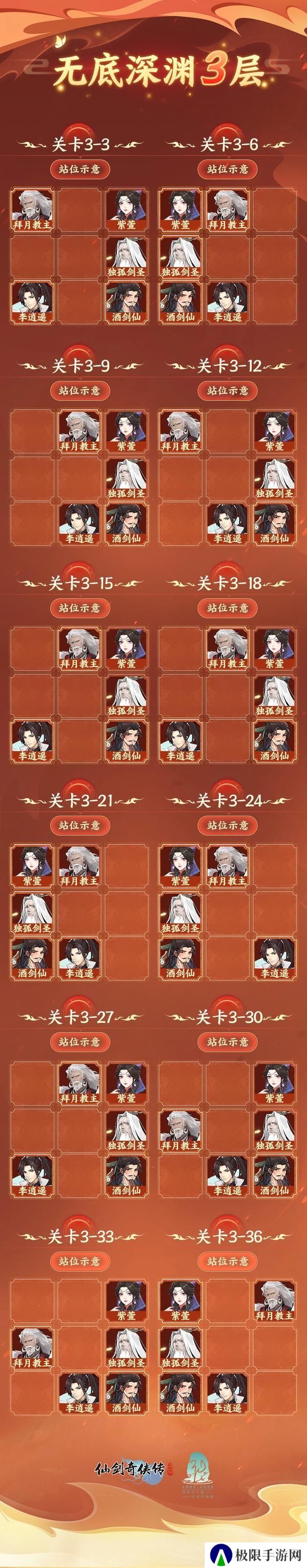 【玩家攻略】无底深渊1-3层通关阵容参考（内有礼包）