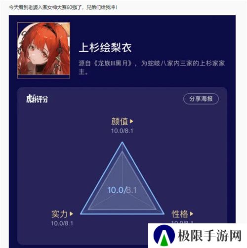 今年虎扑女神大赛，《龙族》粉丝集体演了一出“越共探头”