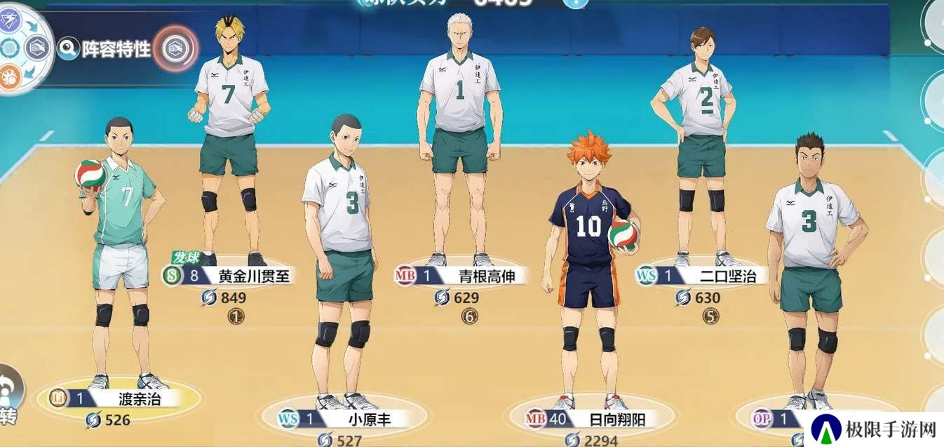 《排球少年新的征程》阵容搭配推荐