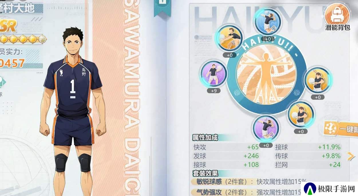 《排球少年新的征程》潜能套装搭配方法