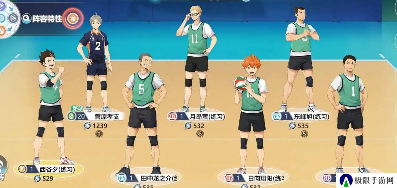 《排球少年新的征程》阵容搭配推荐
