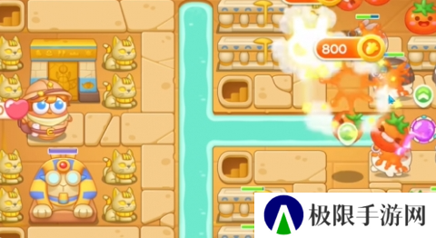 《保卫萝卜4》法老归来第84关通关攻略