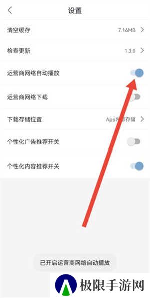 设置移动网络自动播放1