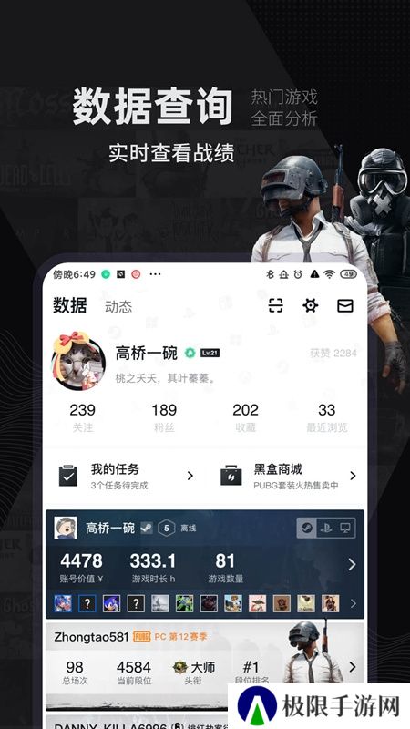 小黑盒荒野乱斗战绩查询app官方版
