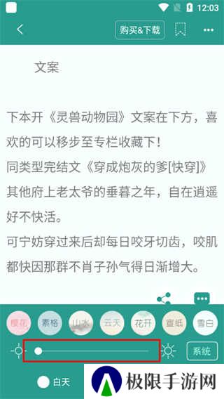 晋江文学城调小说阅读亮度方法
